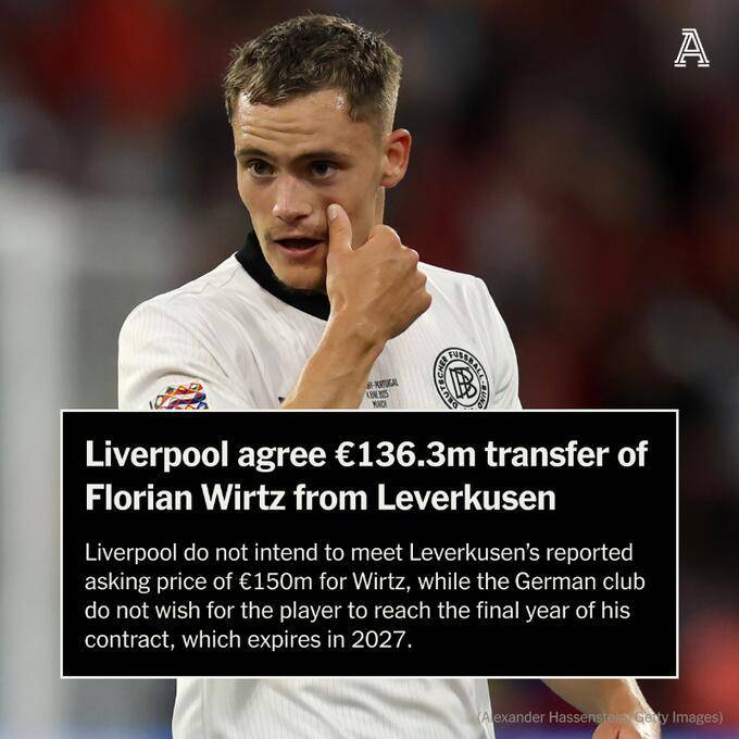 关于曝利物浦继续推进维尔茨谈判药厂要价1.5亿欧的信息 关于曝利物浦继续推进维尔茨谈判药厂要价1.5亿欧的信息